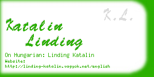 katalin linding business card